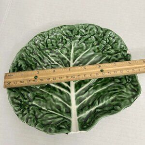 Vintage Bordallo Pinheiro Cabbage Salad Plate * Damaged